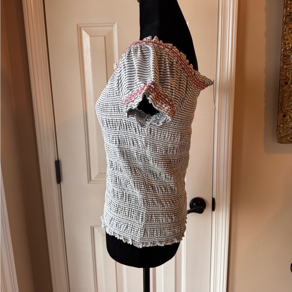 Maeve by Anthropologie- Off-The-Shoulder Smocked Top - Large - NWT - Picture 11 of 14